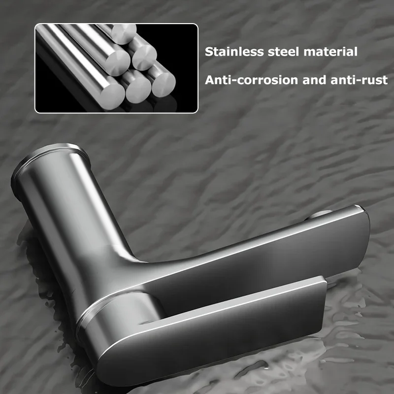 Control Basin Faucet Kitchen Bathroom Wash Basin Universal Stainless Steel Faucet Household Hot and Cold Water Dual