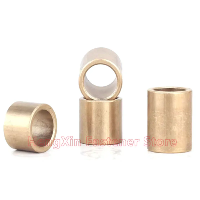 2-10pcs M3 M4 M5 M6 M8 Brass Bushing Powder Metallurgy Oil Bearing Copper Sleeve Wear-resistant Guide Washer Shaft Gasket