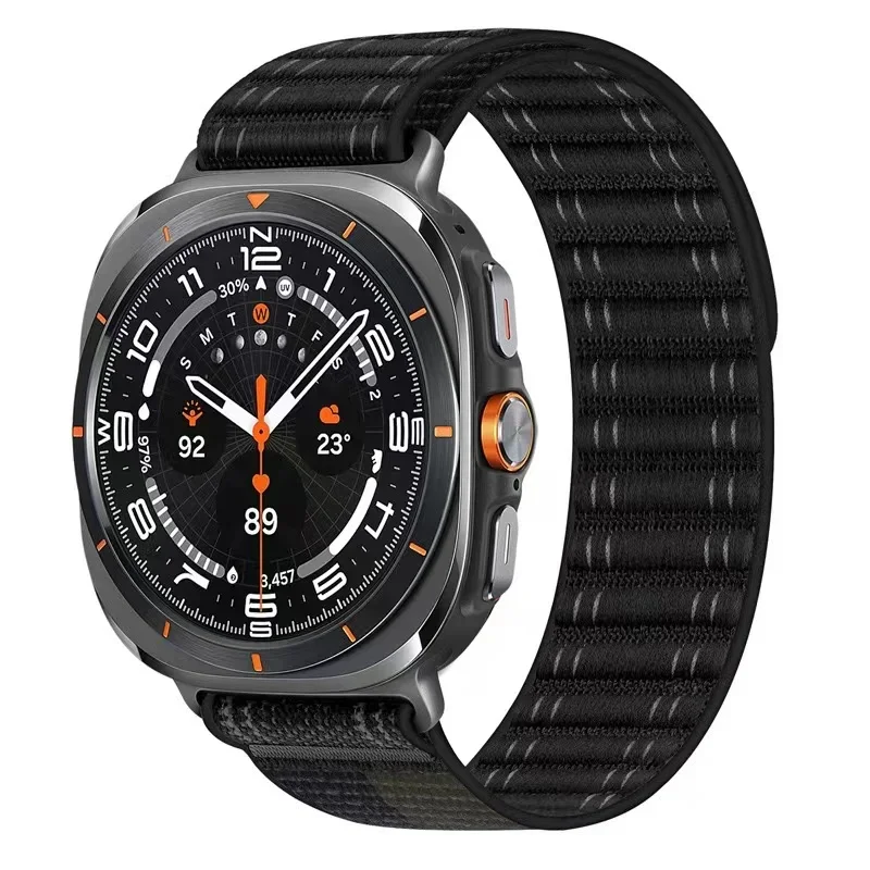 Ремешок нейлоновый для Samsung Galaxy Watch Ultra 47 мм, спортивный Воздухопроницаемый сменный Браслет для Galaxy Watch Ultra 47 мм