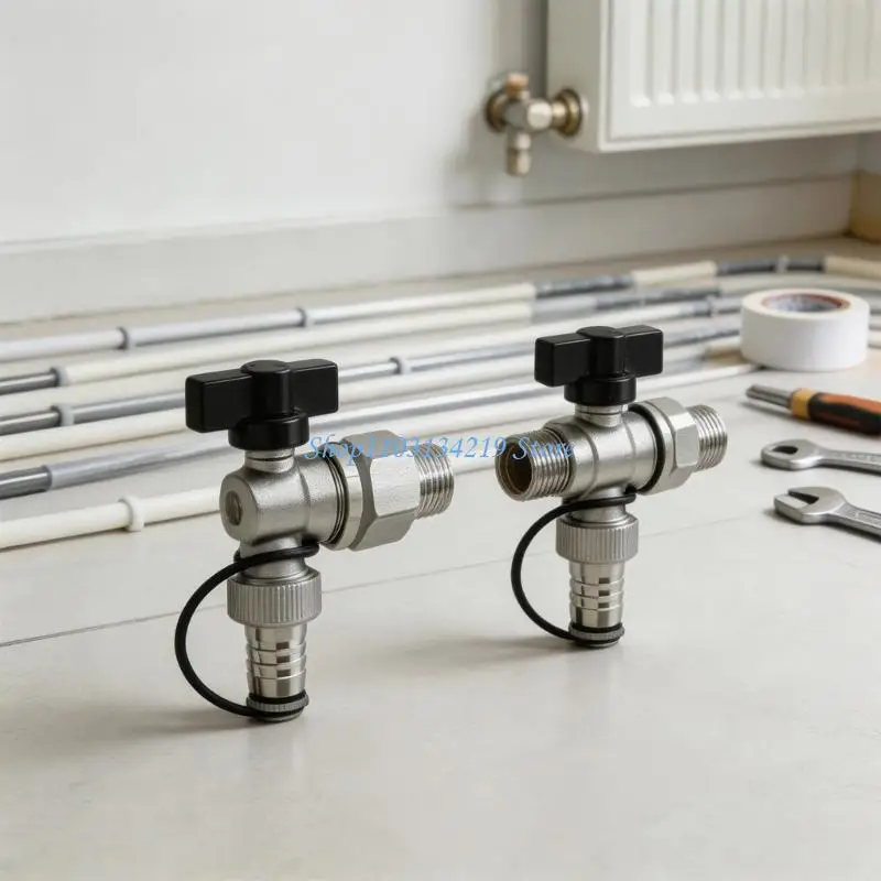 N5KC Metal Underfloor Heating Distributor Valves Heating Radiator Water Heater Valves Water Separator Floor Heating Drain Valves