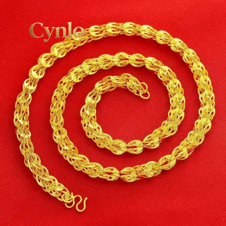 Cynlo Jewelry Women's 24K Gold AU999 Sweater Chain Phoenix Tail Necklace - Exquisite phoenix, heavy texture, value-preserving, f