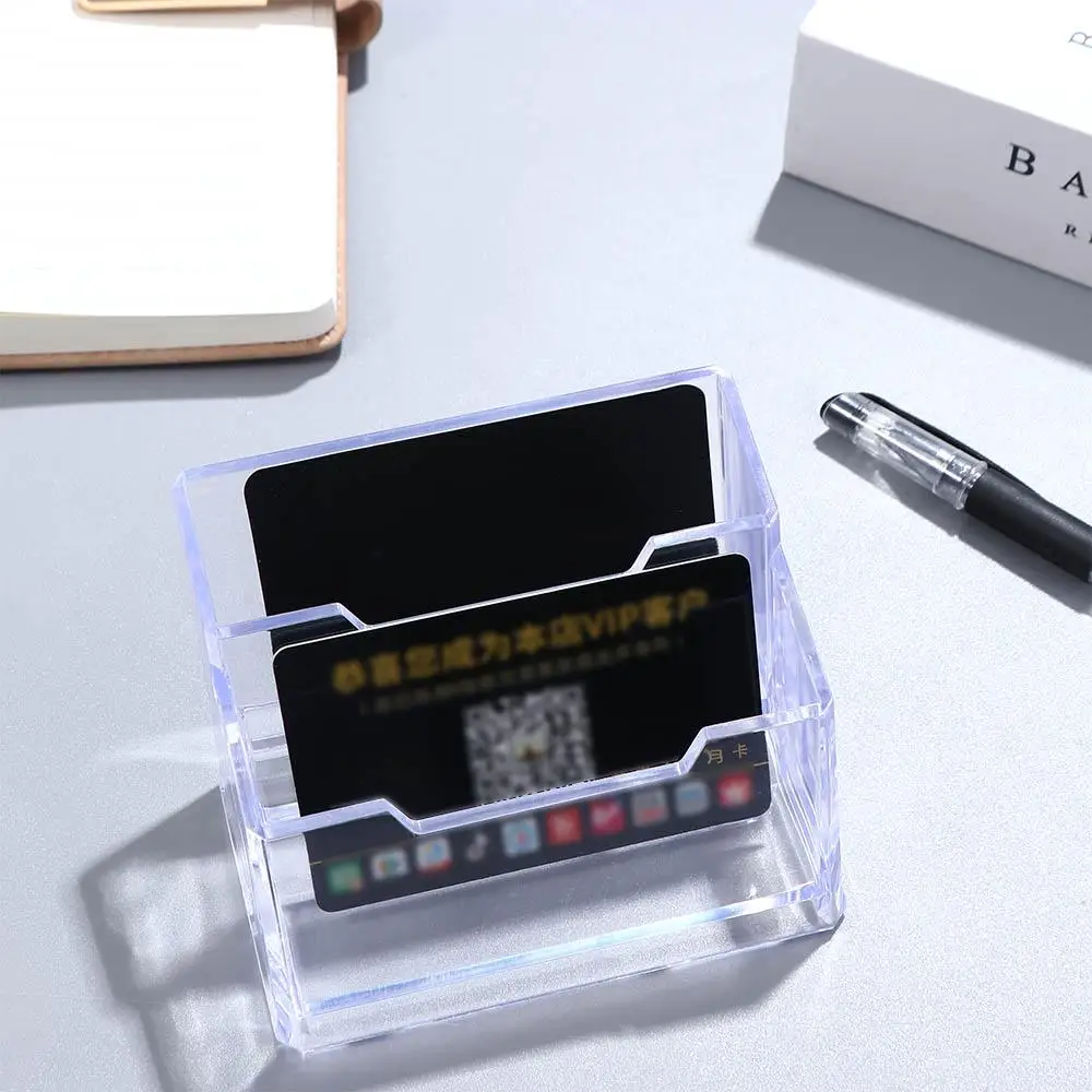 Veranstalter Hause Karte Halter Acryl Lagerung Rack Name Karte Rack Karten Display-ständer Visitenkarte Container Karte Display Regal