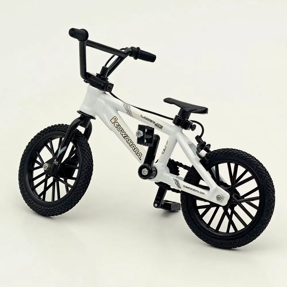 FLICK TRIX Miniature BMX Finger Bike PREMIUM Bicycle Diecast Toys Gift Kuwahara LaserLite Pro -White #4