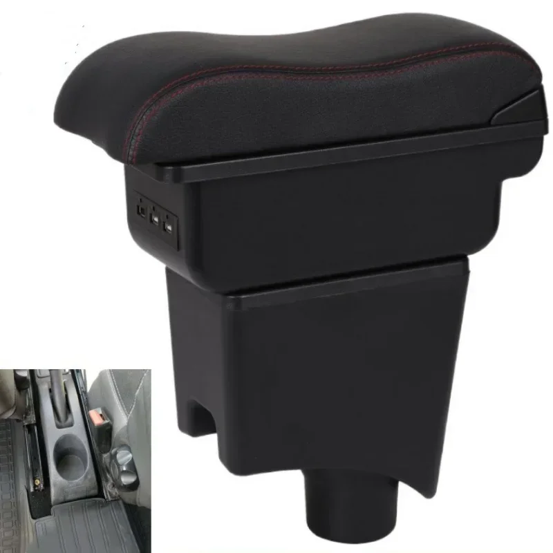 

luxury For Dacia Renault Sandero Logan 2 Armrest box For Nissan Almera G15 Car Armrest For Lada LARGUS Car Storage box