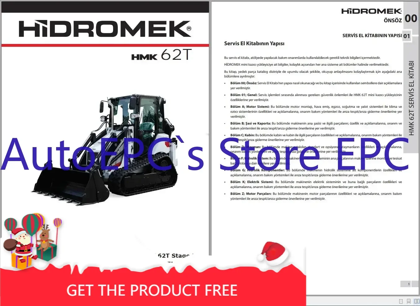 

AutoEPC Hidromek Machinery 2024, руководство по обслуживанию PDF, DVD
