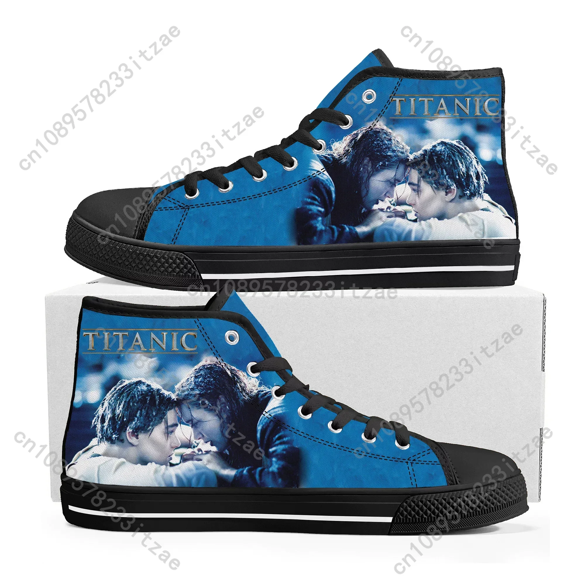 

titanic classic movie High Top High Quality Sneakers Mens Womens Teenager Canvas Sneaker Casual Custom Made Shoes Customize Shoe