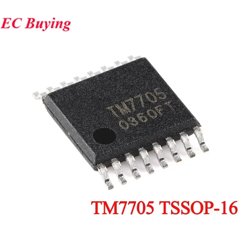 5pcs/1pc TM7705 TM 7705 TSSOP-16 16-bit A/D Conversion Chip Analog-to-Digital Converter IC New Original