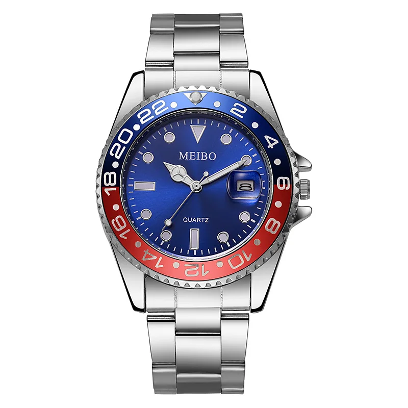 Fashion Men Business Watches Luxury Large Dial Calendar Watch Men's Quartz Wristwatch Reloj Hombre