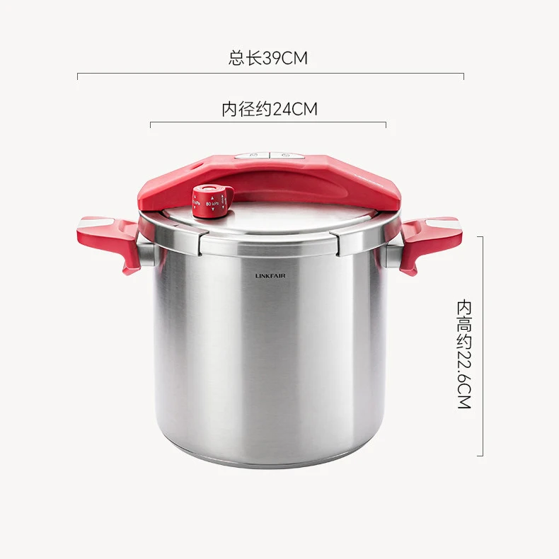 10L Pressure Cooker 120Kpa Pressure-Limited Explosion-proof Kitchen Pressure Pot 316 Stainless Steel