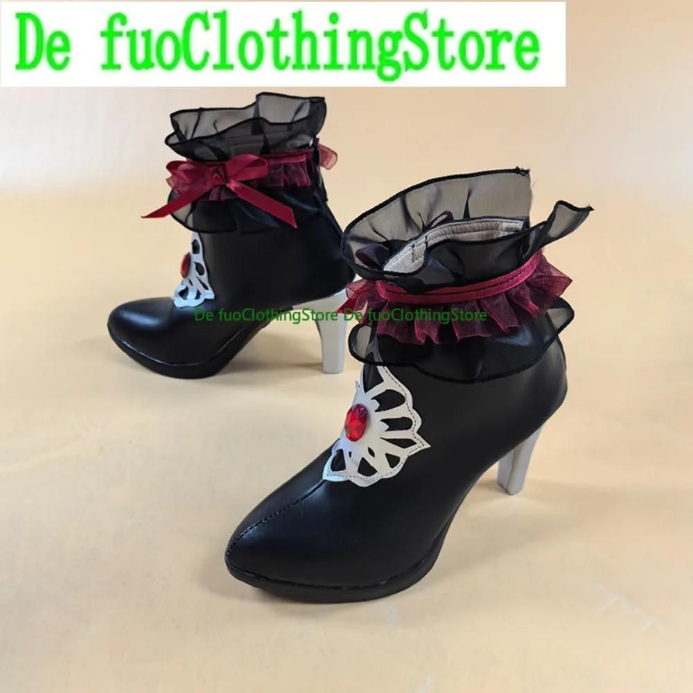 Defuo Identity V فتاة صغيرة ملكة جمال الرمان فراشة تأثيري أحذية أنيمي لعبة لعب الأدوار الأحذية والأحذية حفلة الهالوين