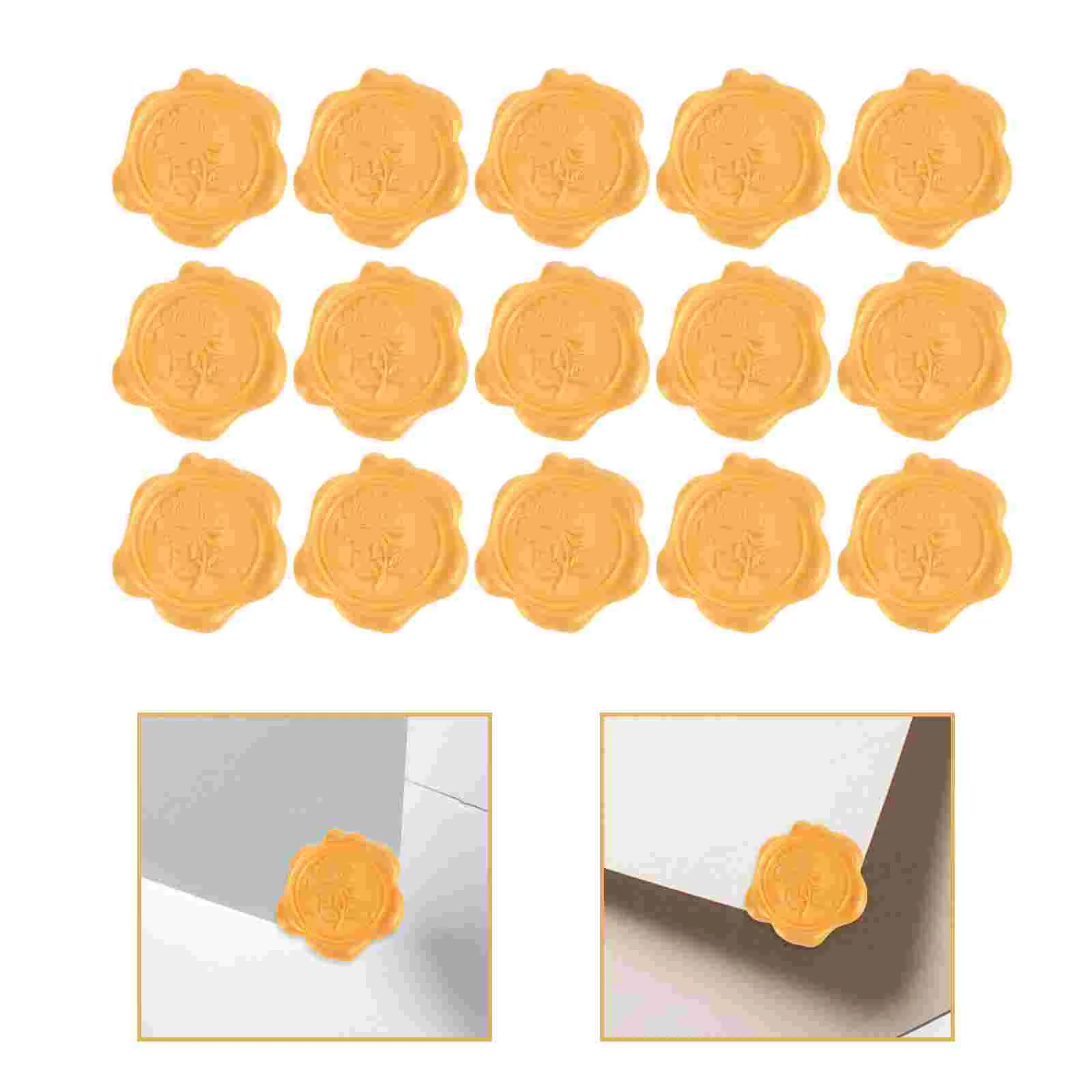 50 Pcs Wax Seal Sticker Cards Stamp Sealing Stickers Envelope Adhesive Lacquer Decals Christmas