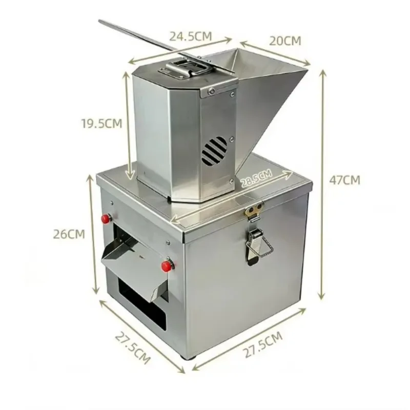 Commercial Grain Powder Grinding Machine Large Capacity Feeding Hopper Adjustable Fineness Stainless Steel Cereal Mill