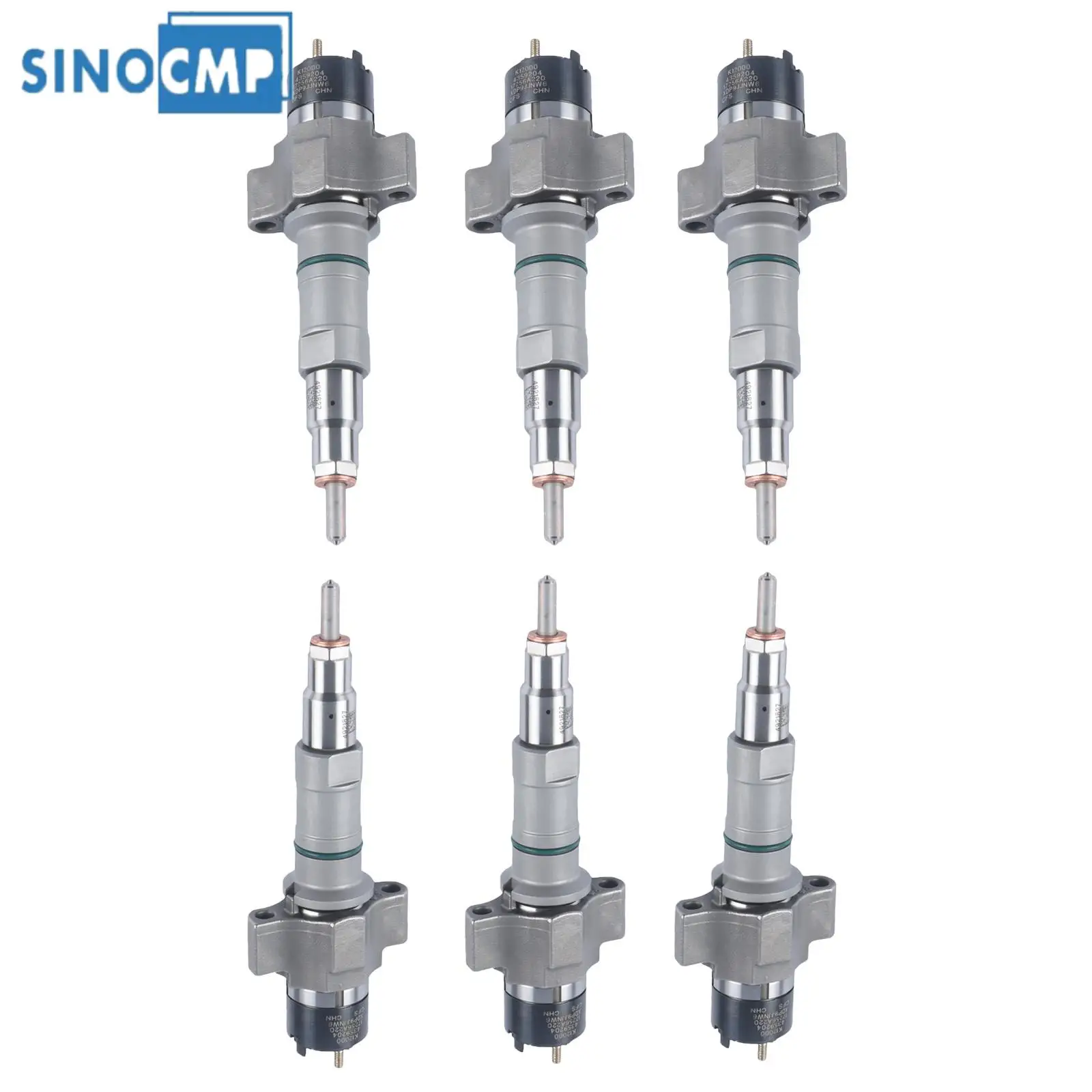 6PC 4359204 4359204rx Fuel Injector For Excavator Cummins QSC8.3 QSL9.3 QSC8.3 CM2880 C102 QSL9.3 CM2880 L113 Engine Accessories