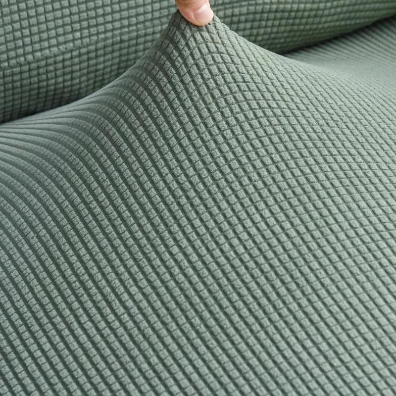 Verdickter, elastischer Sofabezug für das Wohnzimmer, einfarbiger Möbelschutz, Sofakissenbezug, abnehmbarer Sofabezug. – Detail 30