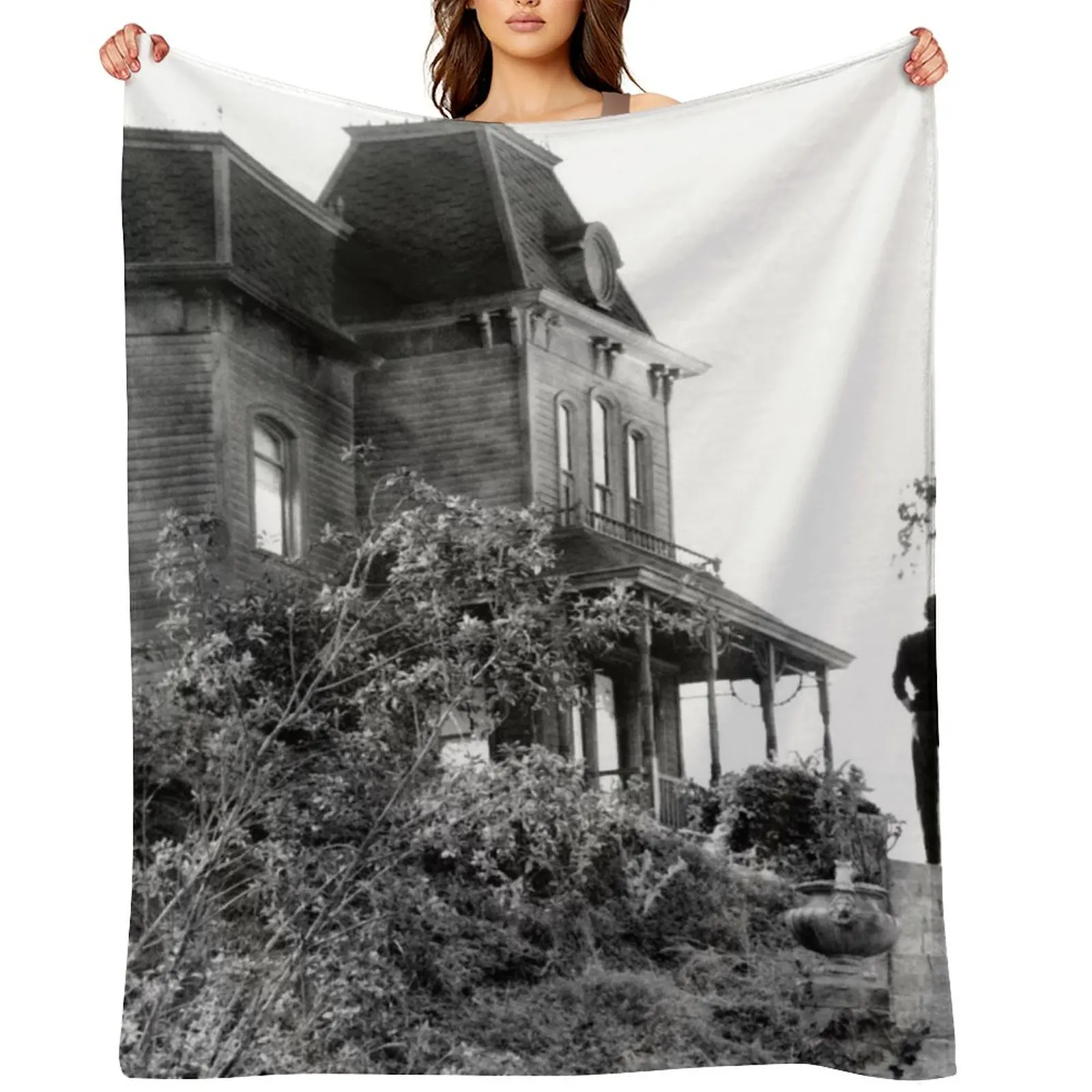 

Psycho House Norman Bates Throw Blanket heavy to sleep Fashion Sofas Nap Camping Blankets