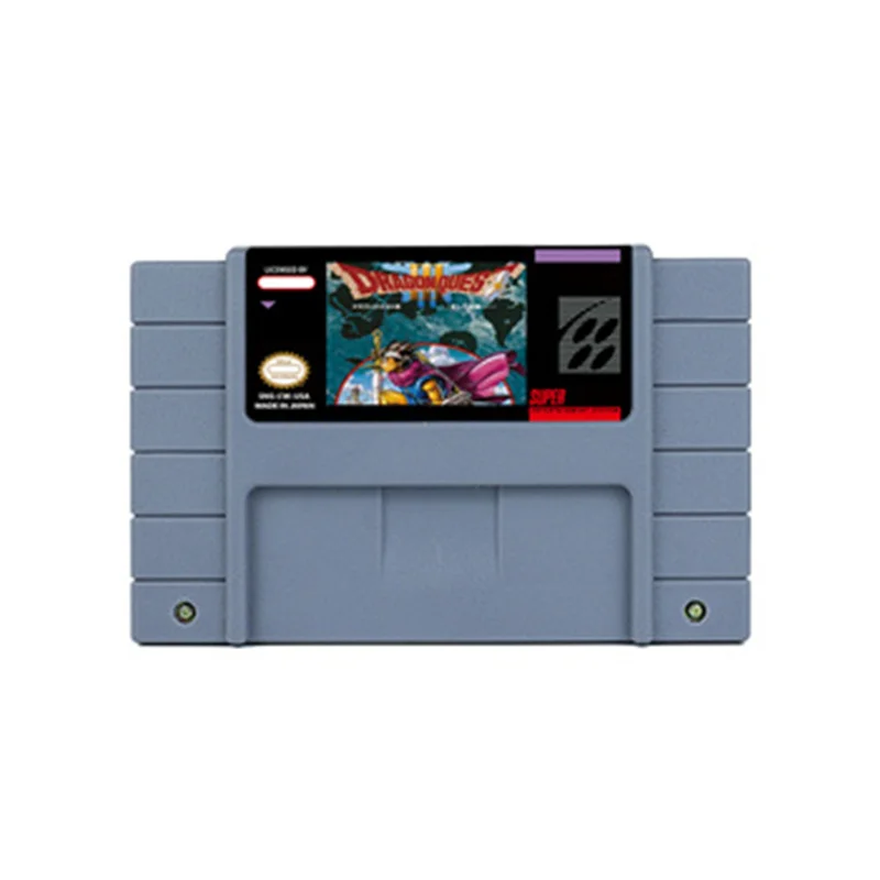 Dragon Quest I e II Jogo para Crianças, Dragon Quest III, Dragon Quest V, Dragon Quest IV, RPG para SNES, EUA, 16, BitRetro Cart