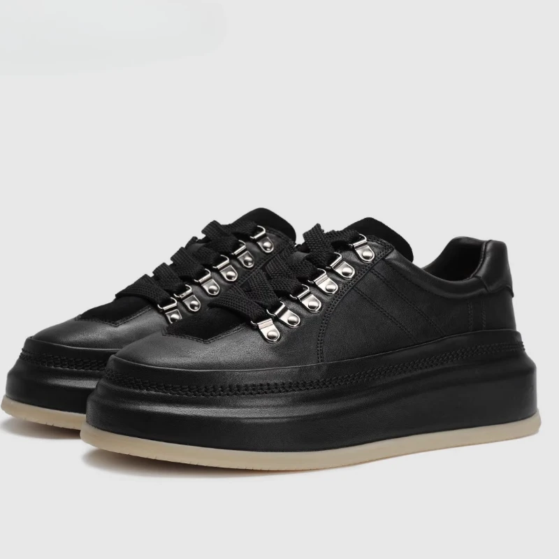 

High Quality Horsehide Handmade Derby Shoes for Men's England Designer Casual Board Shoes Retro Horse Leather Men's Dress Shoes