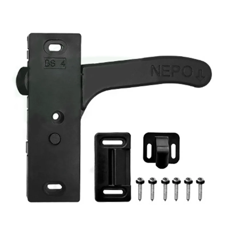 Anti-scratch Screen Door for Latch Handle with Screws High Hardness RV Trailer Entry Door Lock Screen Door Parts