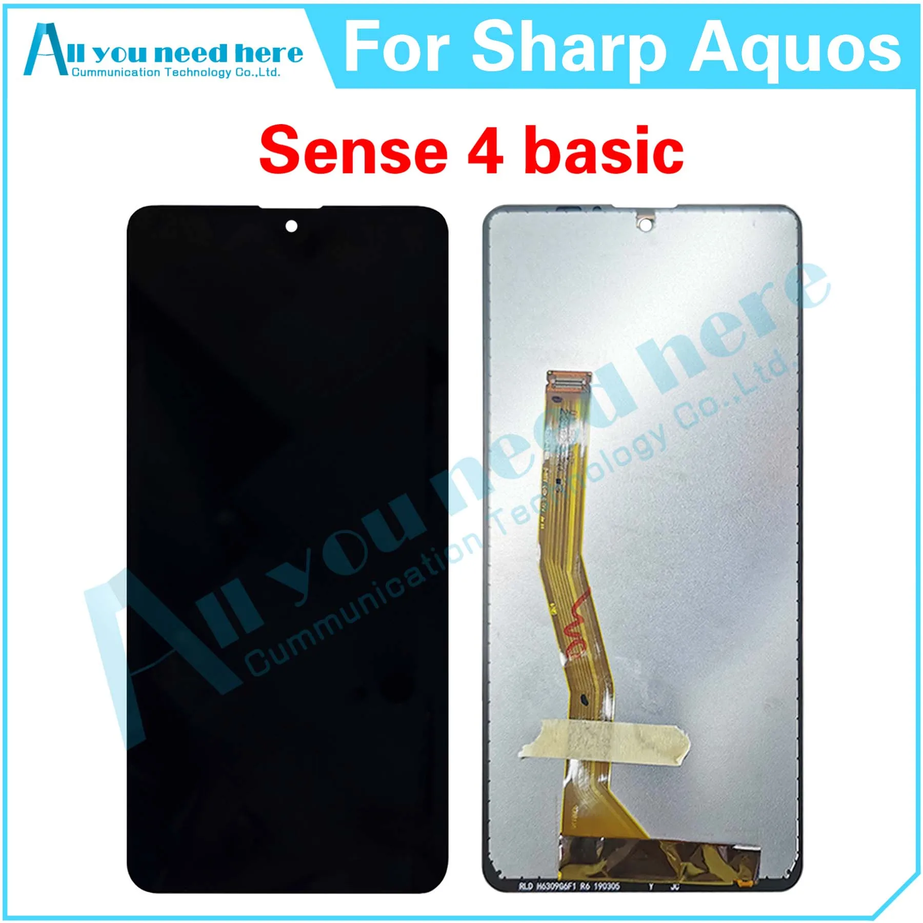 

100% Test For Sharp Aquos Sense 4 basic LCD Display Touch Screen Digitizer Assembly For Sense4basic Repair Parts Replacement