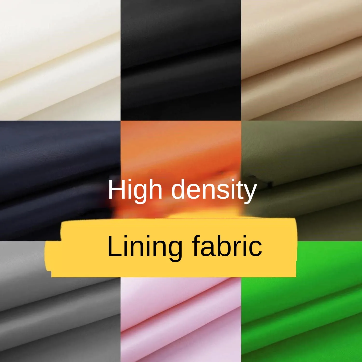 Thin Lining Fabric Dresses By Meter for Bags Coats Clothes Sewing High Density Plain Breathable Textile Blue Smooth Anti-wrinkle
