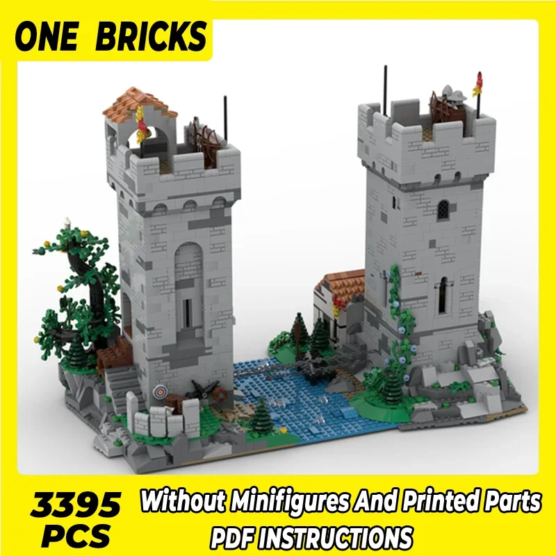 

Moc Building Blocks Street View Model Knight Castle Technical Bricks DIY Assembly Construction Toys For Childr Holiday Gifts