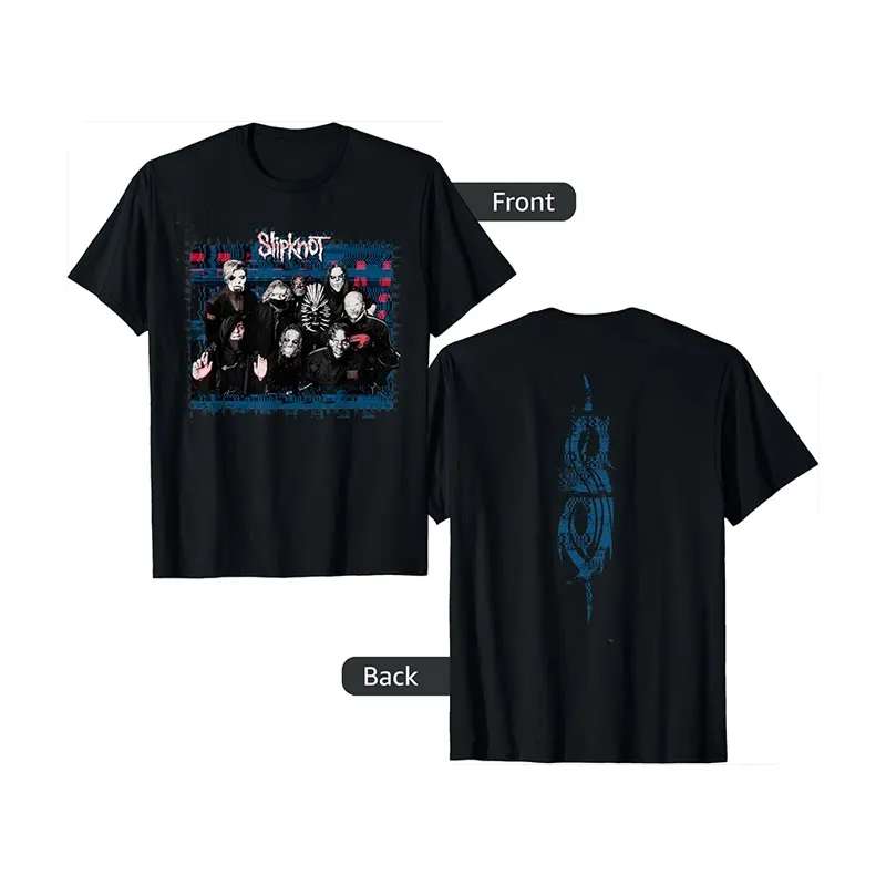 Slipknot Punk Rock Band T-Shirt Baumwolle Grafik-Shirt Herren Damen Sommer Streetwear Top – Detail 7