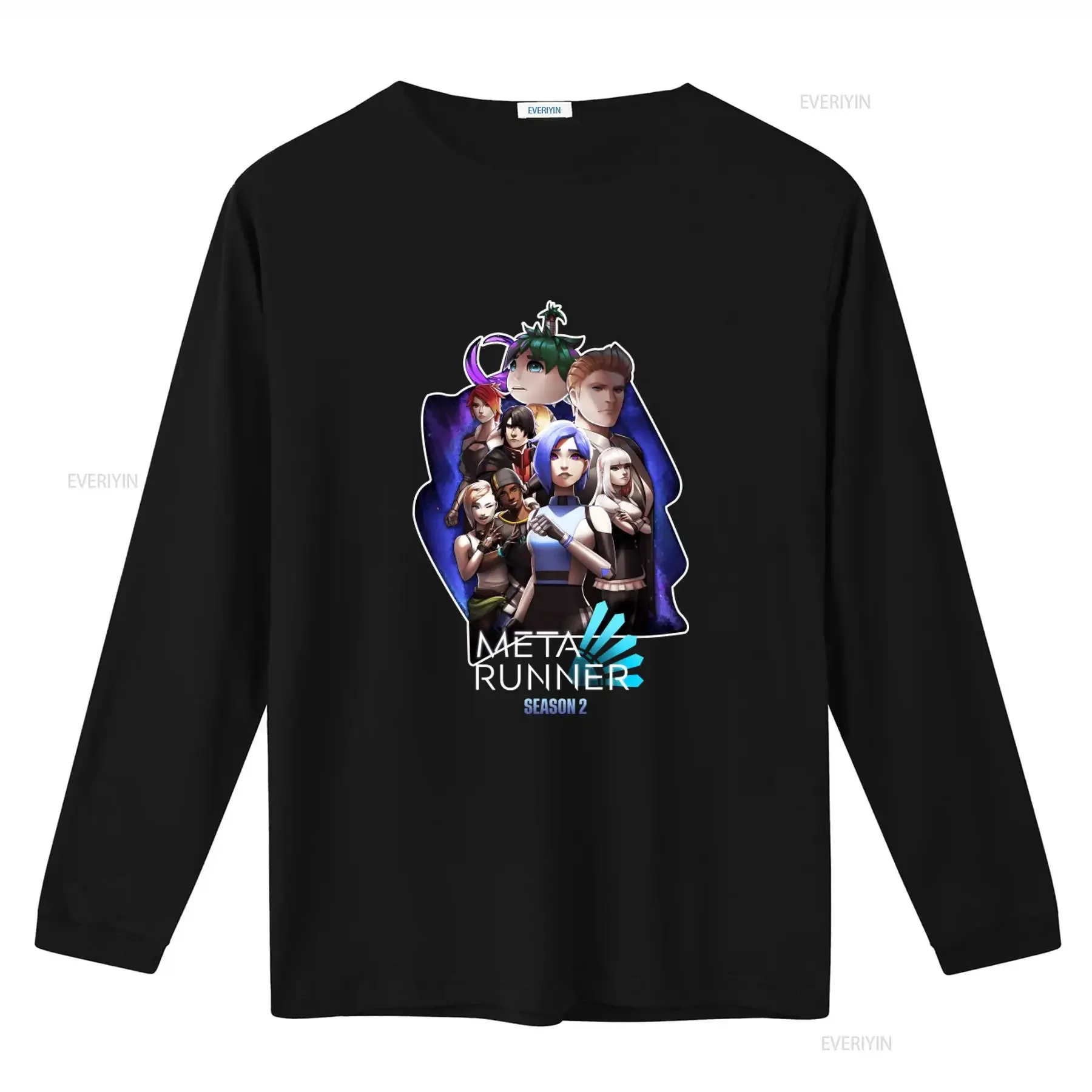 Glitch Productions Merch Meta Runner Season 2 T Shirt Stylish Gaming Inspired for Fans vintage Washed Slightly Breathable