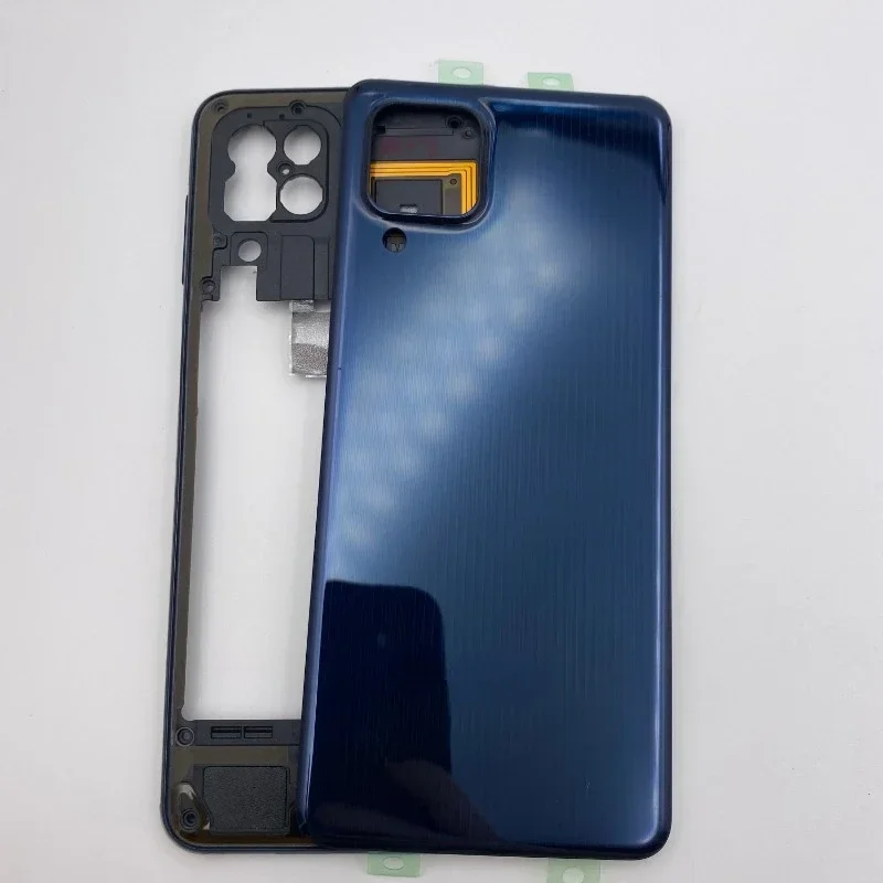 Phone Housing Frame Back Cover for Samsung M32 M325 M325FV New Rear Panel Case Replacement Part with Adhesive