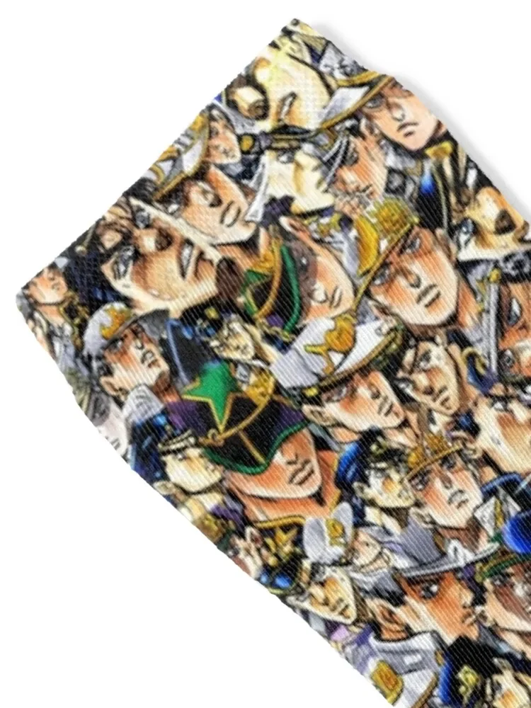 Jotaro Socks floor colored Socks For Men Women's