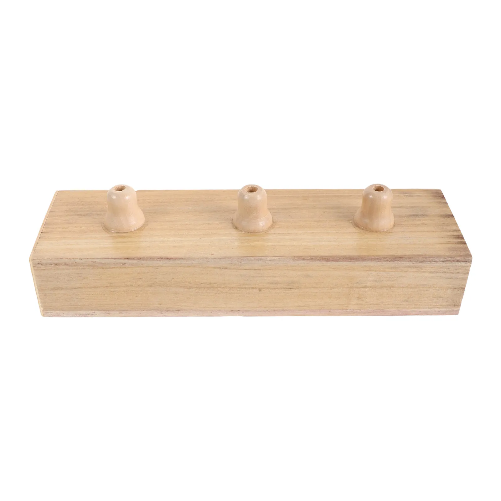 Tuning Fork Wooden Resonator Box 31Cm Triple Compartment Stable Support Resonance Box for Accurate Sound Training Relaxation