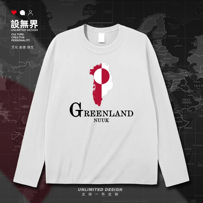 Greenland GRL Kalaallit Nunaat Greenlandic Inuit Greenlander GL  Map mens t shirt Short Sleeve printed jerseys clothes summer