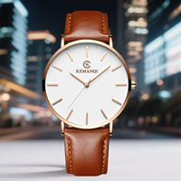Top Brand Fashion Ultra Thin Men's Watch Simple Business Quartz Wristwatch Men Casual Leather Belt Man Watch Clock montre homme
