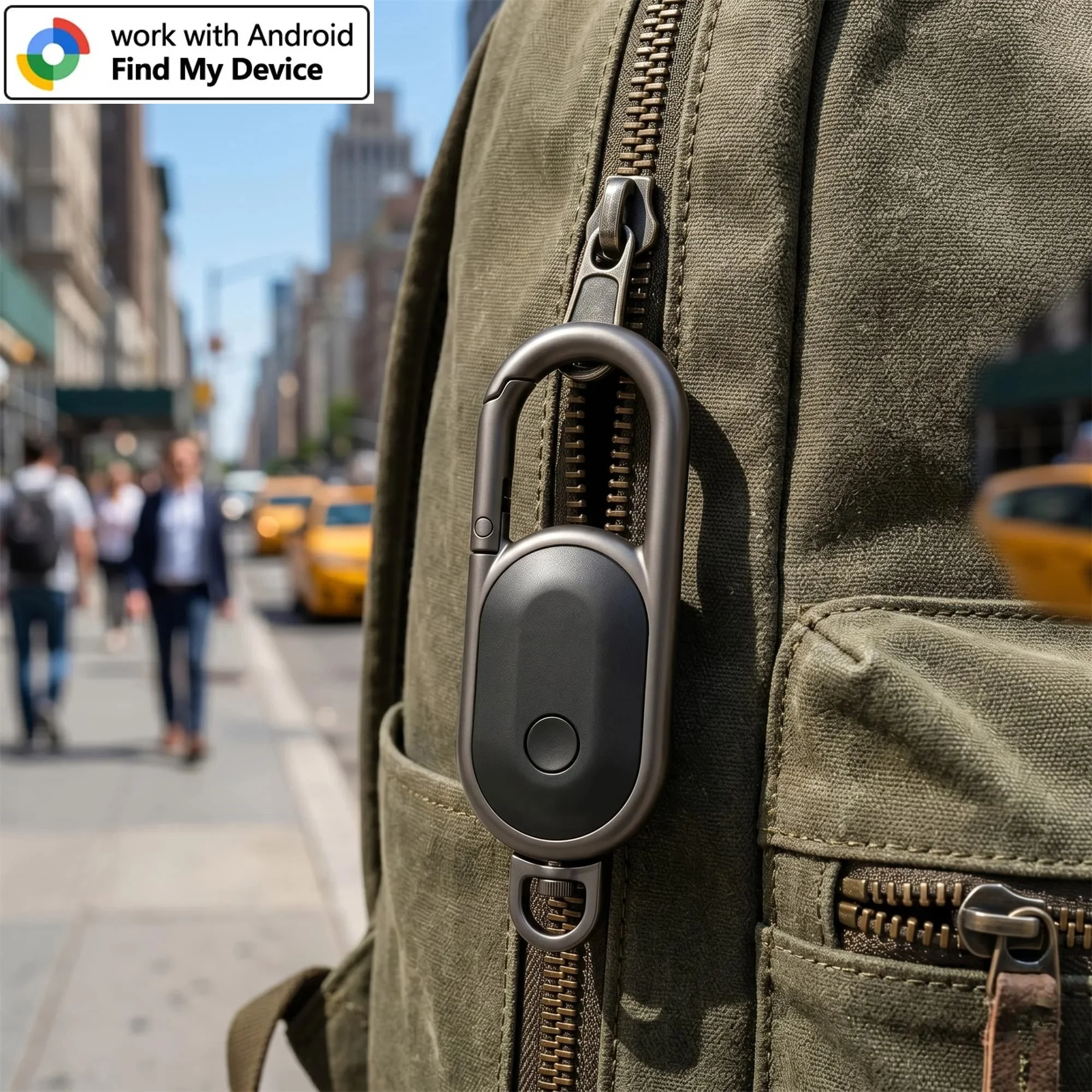 1-4er-Pack Android-Alternative zu AirTag Smart Keychain Tag Anti-Verlust GPS-Tracker Bluetooth-Ortungsgerät Kompatibel mit Google Find Hub – Detail 5