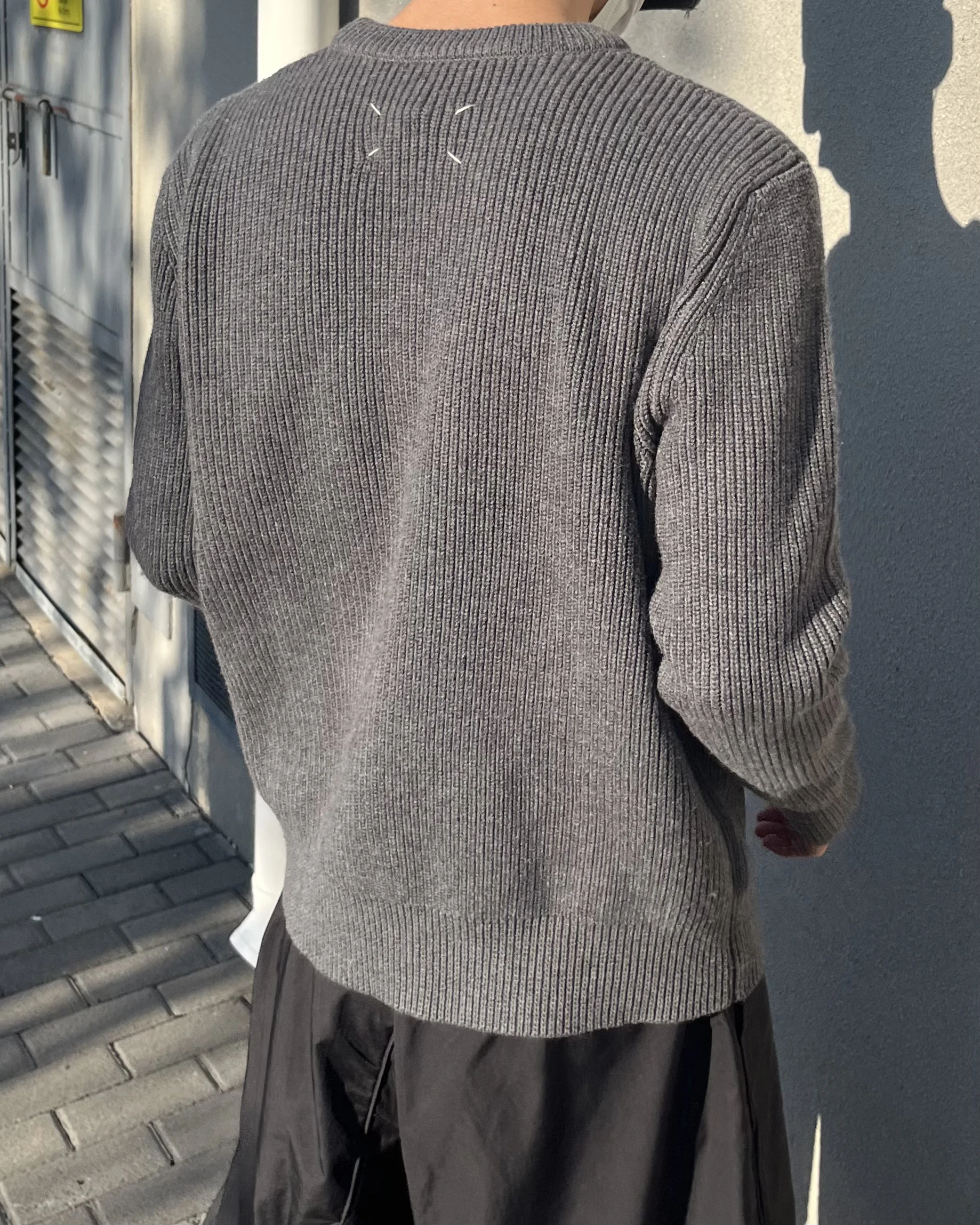 MM Style 22AW New Four Corner Stitching Wool Round Neck Pullover Versatile Men's and Women's Autumn and Winter Knitted Sweater