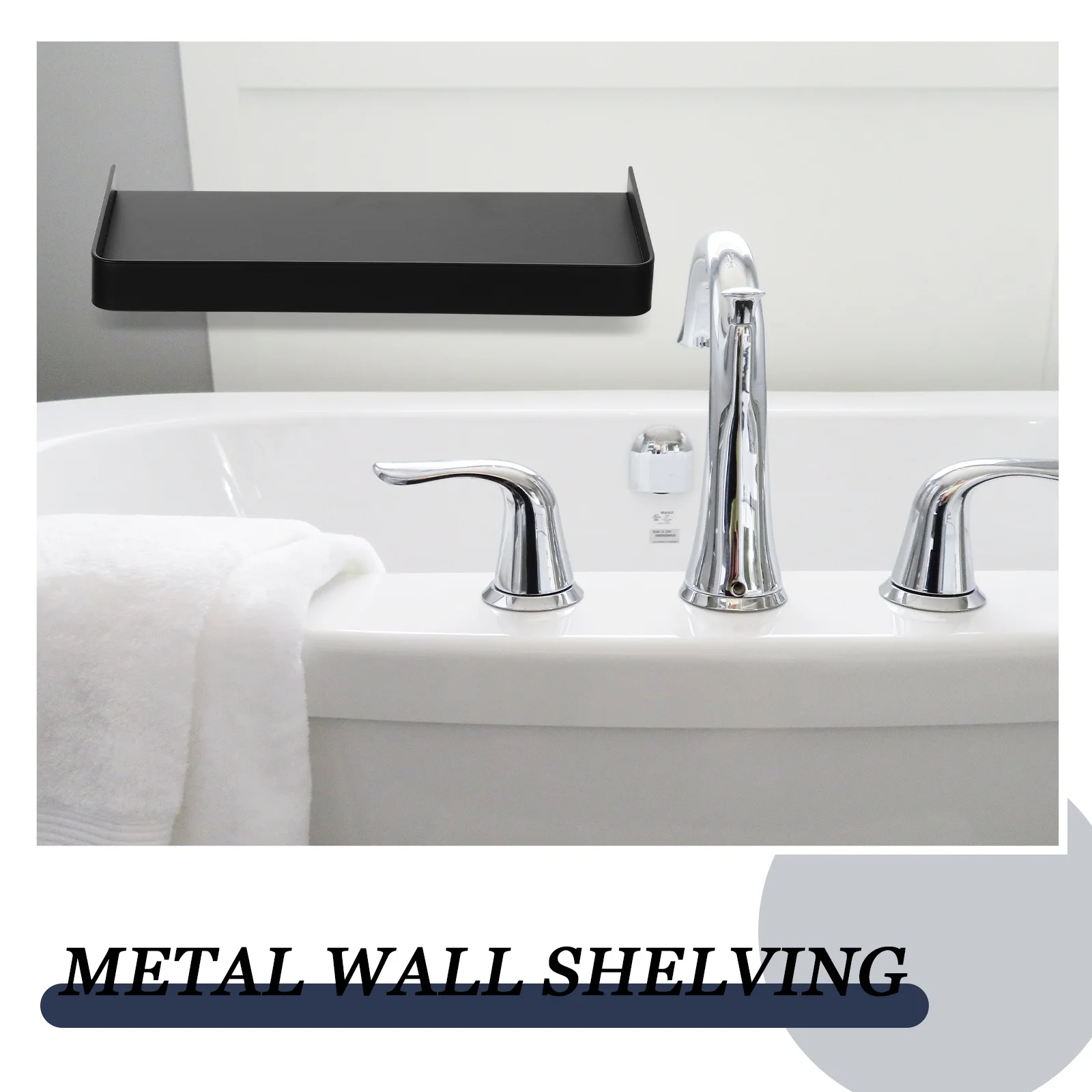 Corner Shelf Floating Bathroom Mobile Phone Holder Metal Rack Speakers Storage Shelves