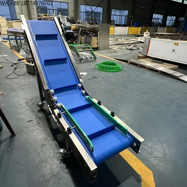 

Customized PVC/PU Belt Conveyor Automatic Z Type Belt Lifting Conveyor Food Grade Industrial Elevator Conveyor with Side Guide