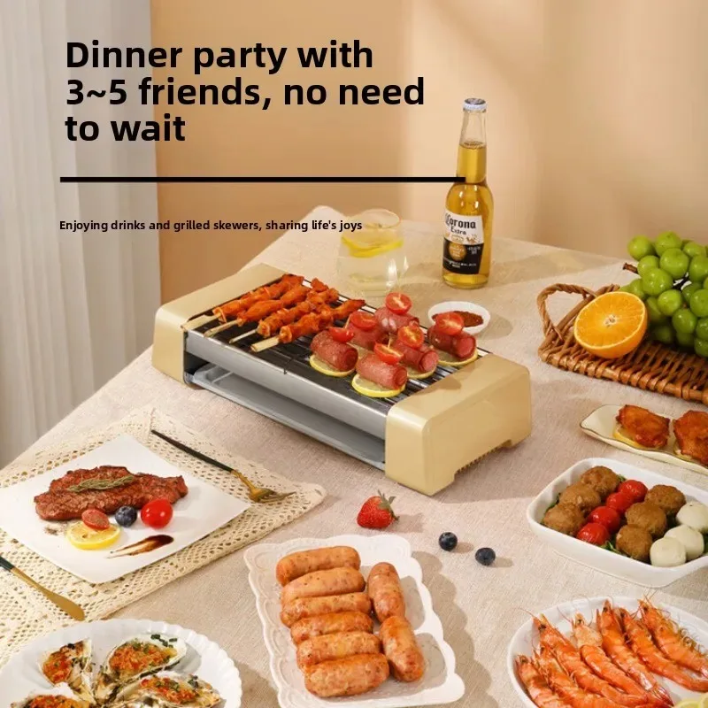 Sausage grill machine, household small dormitory automatic hot dog machine