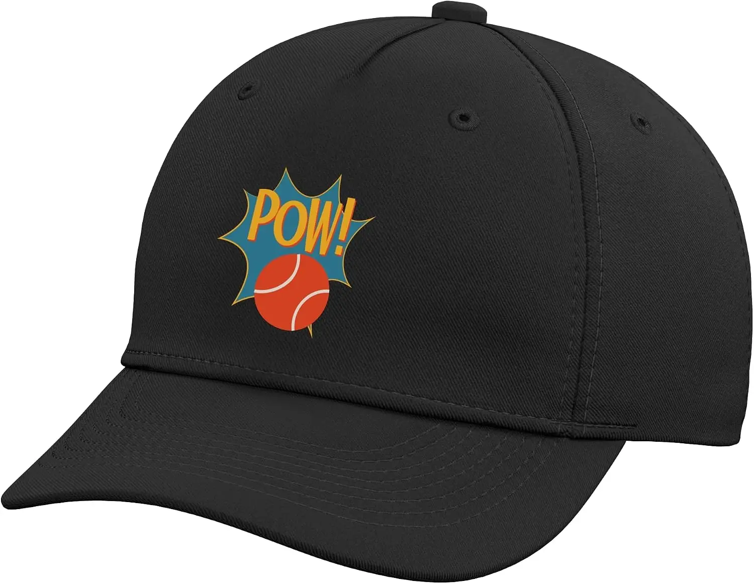 Funny Padel Pow Comic Graphic for Padel Player Adjustable Baseball Hat  Women's and Men's Versatile Sun Hats Printing Golf Cap