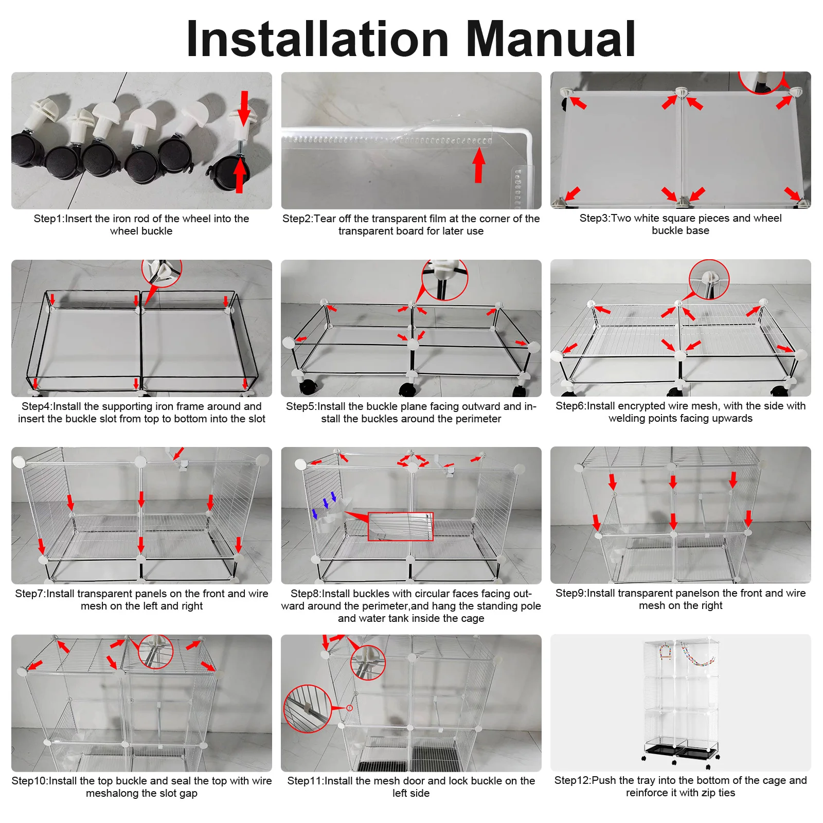 

Широкая передвижная подставка для птичьей клетки на колесиках с поддоном, качелями и лестницей, большой домик для попугаев, корелл, конуров, волнистых попугайчиков, канареек, фиников