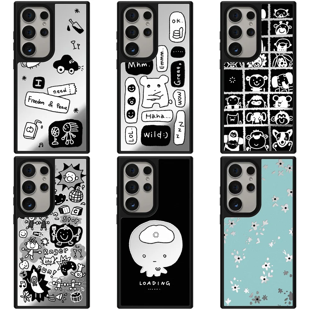 6071032 Mirror Magnetic Case: Compatible with Samsung Galaxy S23 U S24U S25 S26 Ultra S25+ S26 Plus Shell