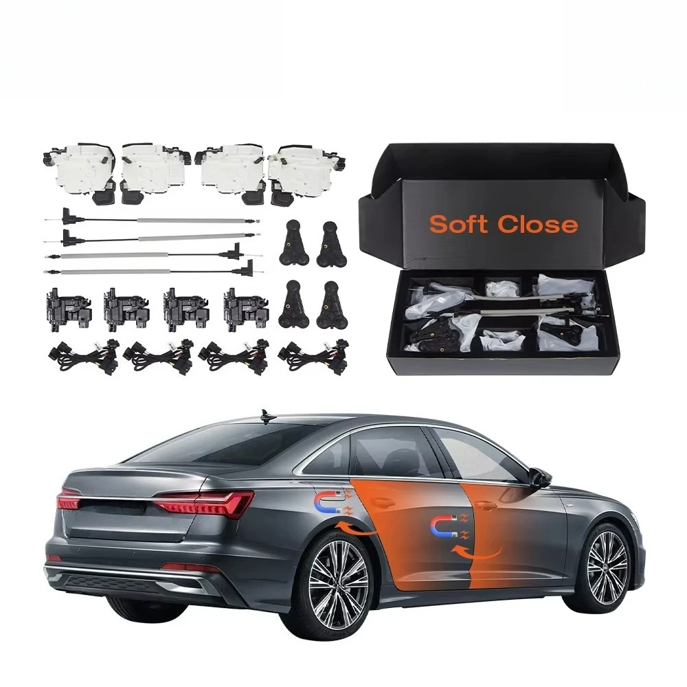 

New RUIYYCO Car Accessories Electric Suction Door Soft Close Auto Lock System Kit for A6L 2019+ Update Parts