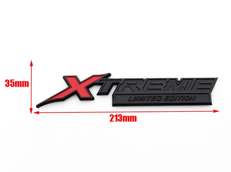 1pcs 3D XTREME ABS Car Fender side logo sticker Rear Bumper tail door trunk sticker car rear Emblem styling Accessories