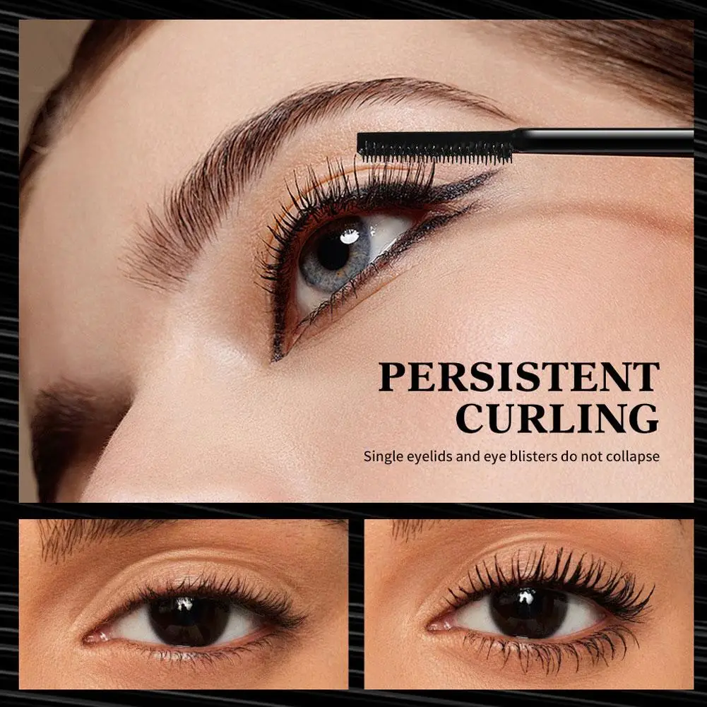 Mascara - Long-Lasting Waterproof Smudge-Proof Curling Thickening Lengthening Volumizing Eye Makeup Mascara