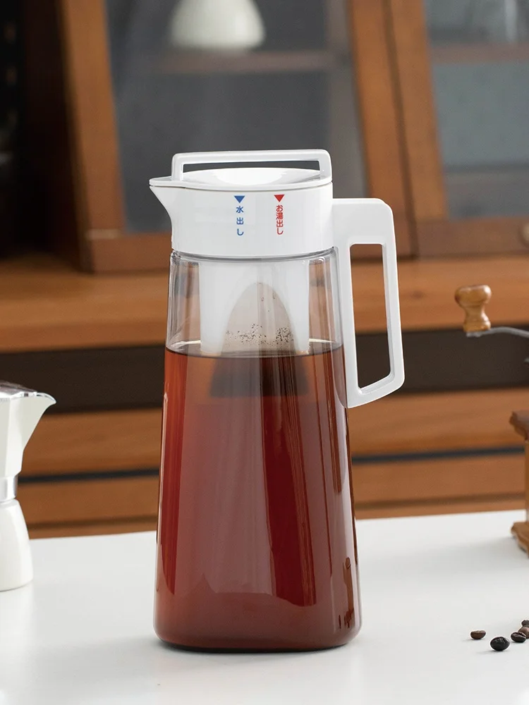 

Большой пластиковый кофейник Capaci Asvel, ручная чашка для домашнего использования, фруктовый чай и капель для холодного заваривания, кофейник