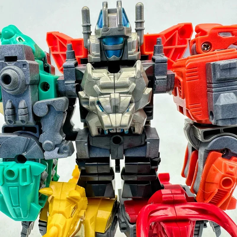 Robot de bestia mecánica transformación 16CM 5 en 1 Predacons Predaking figura de acción Robot juguetes regalo para niños en Stock