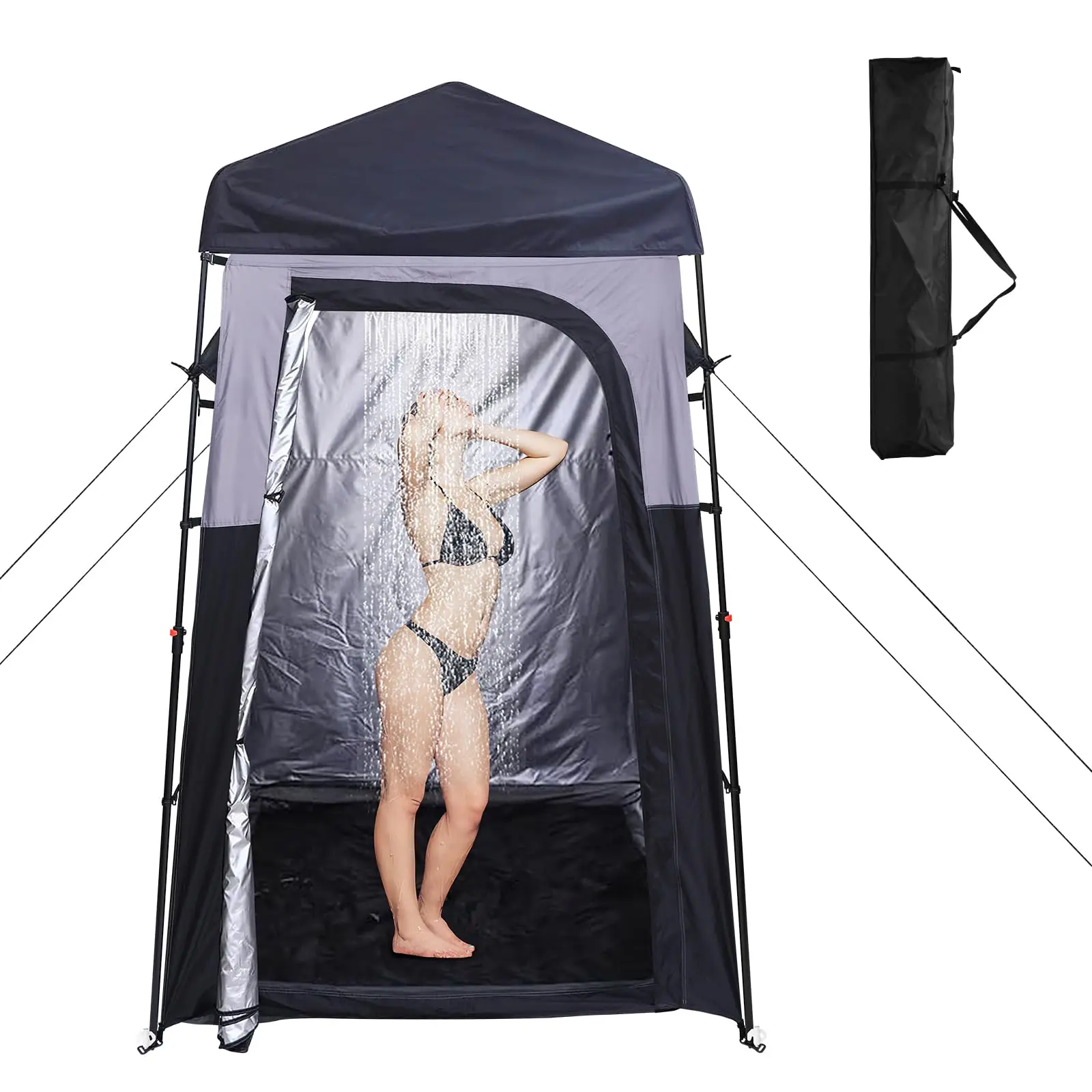 Tienda de ducha para acampar, mampara de ducha para exteriores, ducha para acampar, baño para exteriores, tienda de cambio de ropa, de gran tamaño