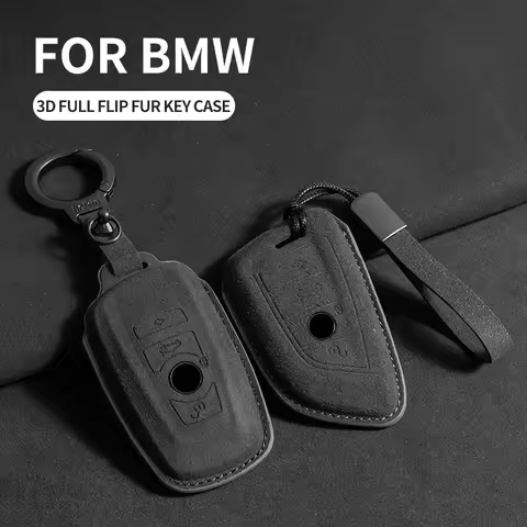 Suede Car Key Case Cover For BMW F10 F20 F30 F34 X1 X3 X4 X5 X6 F11 F15 F16 F25 F31 M3 M4 Car Key Protector Shell Accessories