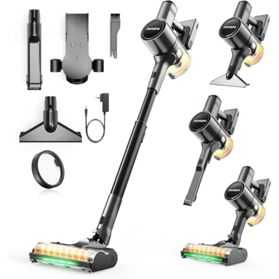 

Cordless Vacuum Cleaners for Home G26 Vacuum Cleaner 45KPA Powerful Suction Up to 60 Minutes Tangle-Resistant Rechargeable Stic