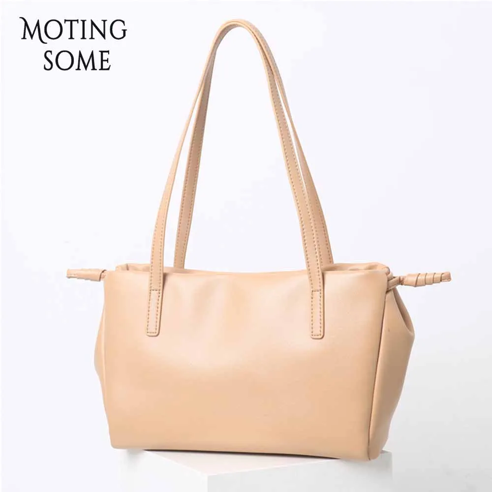 

MS French Style Pouch Bag for Women Cow Leather Handbag Soft Calfskin Shoulder Casual Tote Lady Commuter Purses Hobos 2023 New