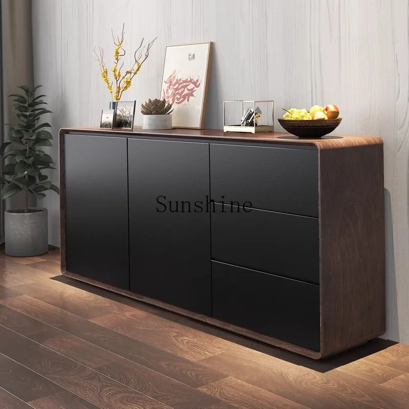 Modern light luxury simple dining side cabinet minimalist living room integrated storage storage cabinet